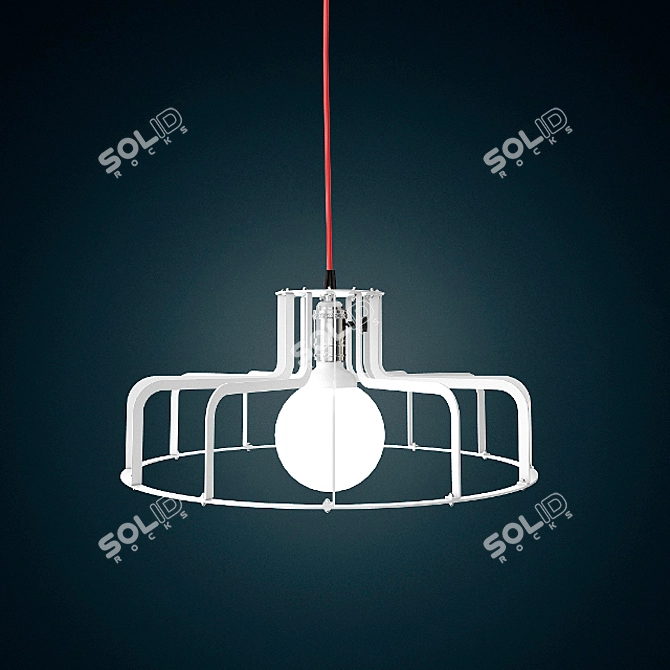 Title: Minimalist Spider Lamp 3D model image 1