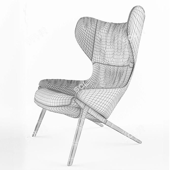 Cassina P22 Chair: Elegant and Stylish 3D model image 2