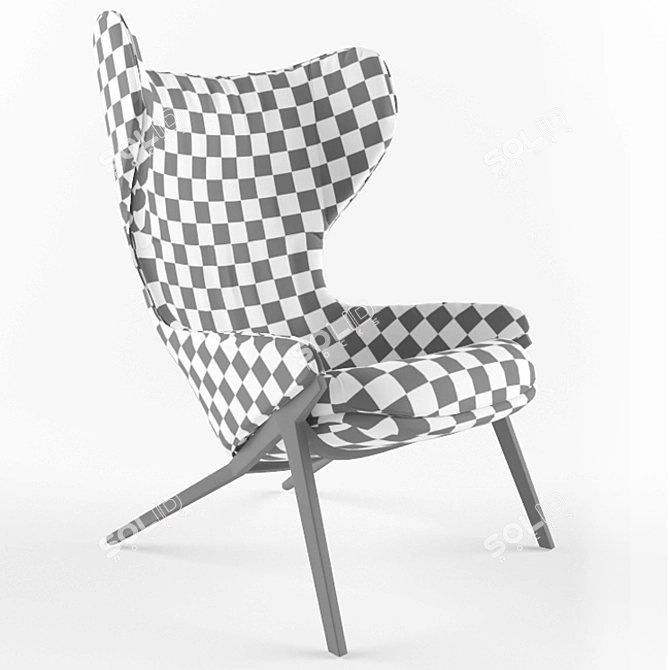 Cassina P22 Chair: Elegant and Stylish 3D model image 3