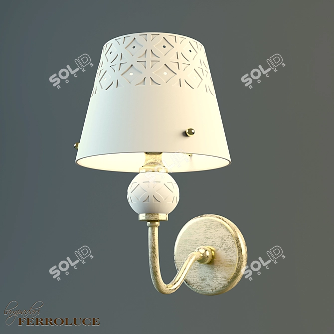 VITERBO Vintage Wall Lamp 3D model image 1