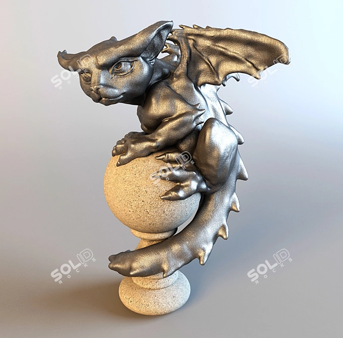 Guardian Gargoyles: Mystical Protectors 3D model image 1