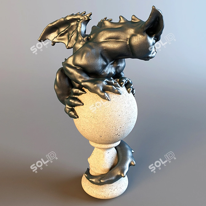 Guardian Gargoyles: Mystical Protectors 3D model image 2
