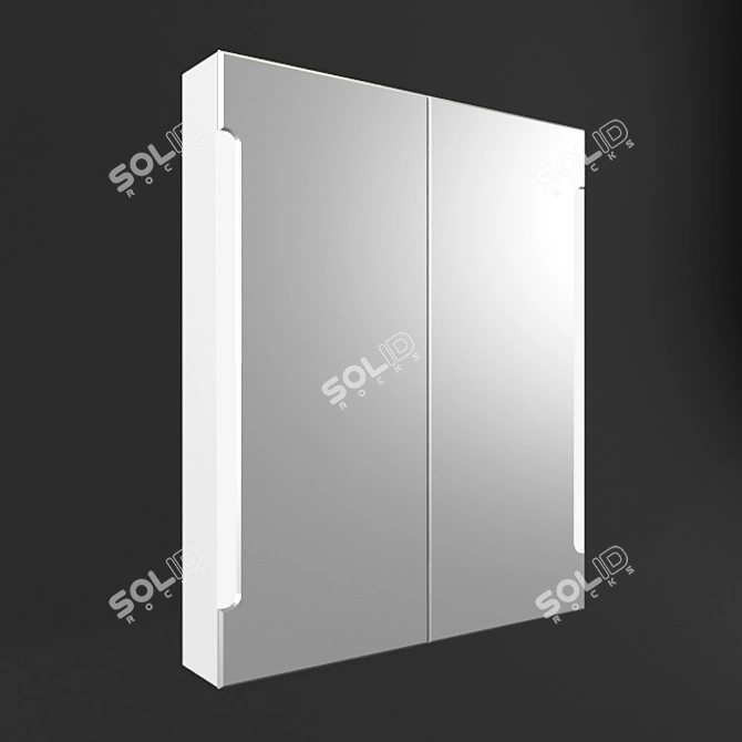 Ikea Illuminated Mirror Cabinet 3D model image 1