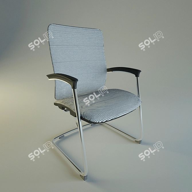 SleekTech Cyber Chair - Ultimate Comfort & Style 3D model image 1