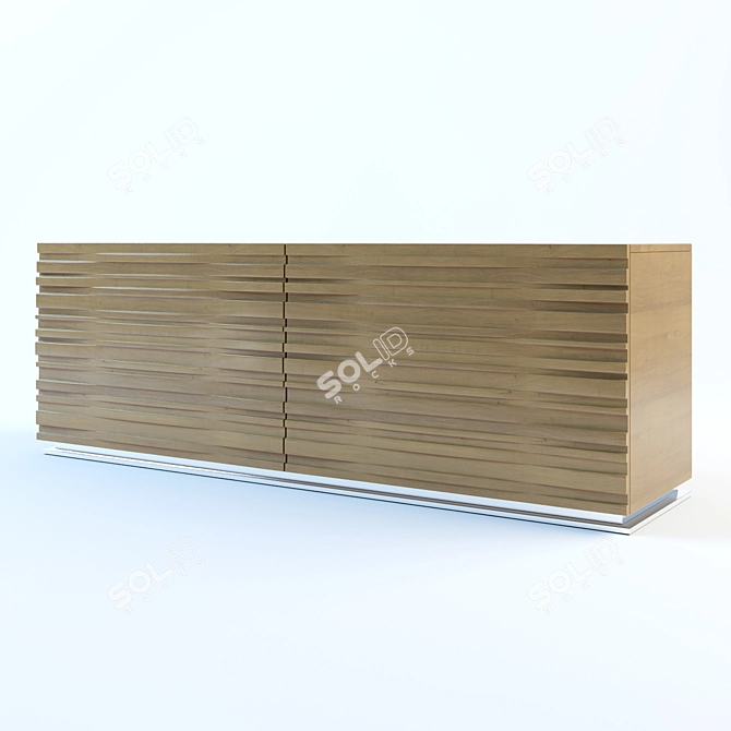 Casablanca Chest: Stylish Storage Solution 3D model image 1