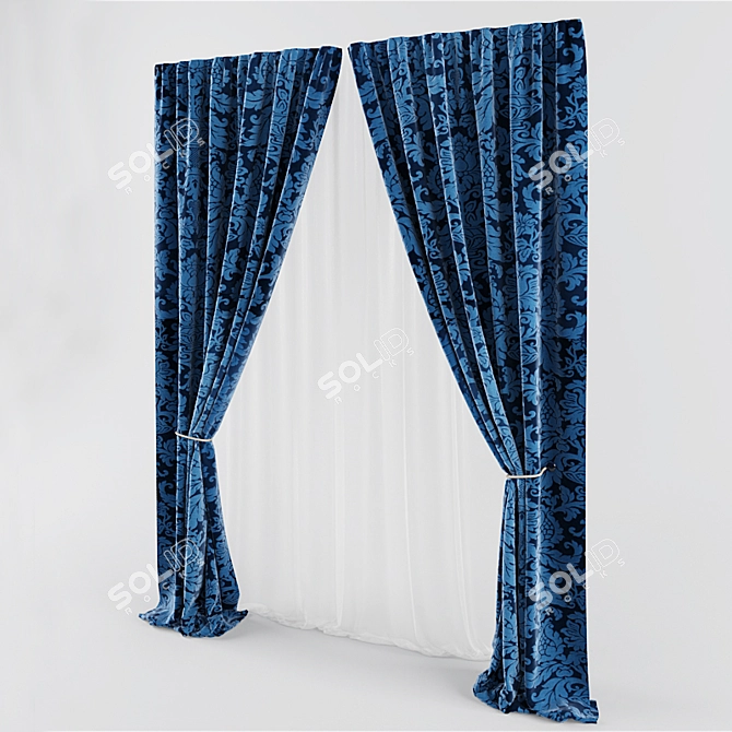 Velvet Classic Blinds 3D model image 2