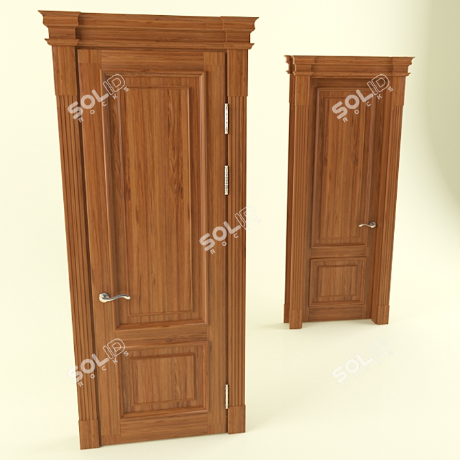  Modern Door Unit 3D model image 1