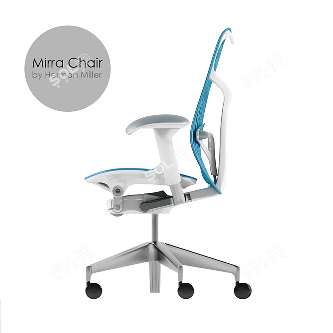 ErgoFlex Office Chair 3D model image 3