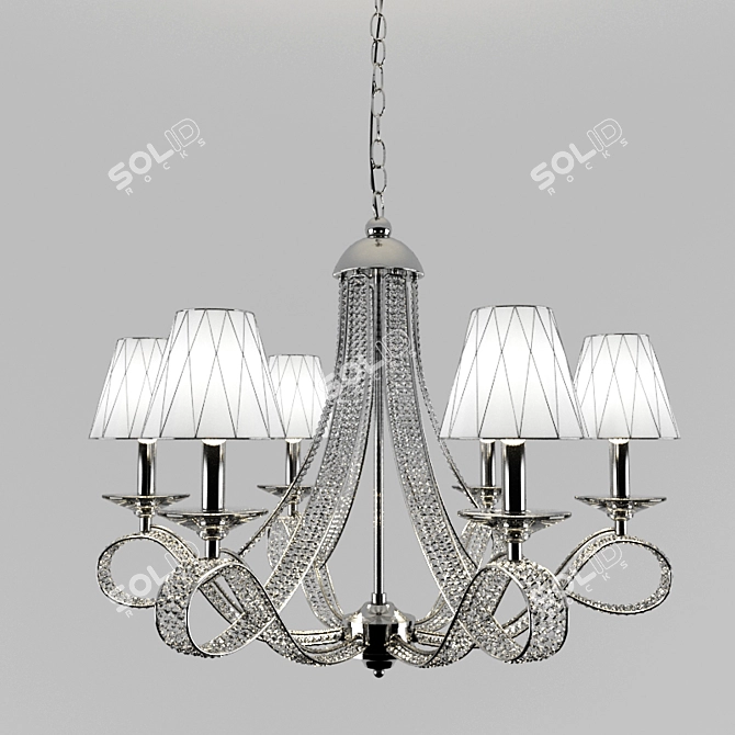 Osgona Riccio Crystal Chandelier 3D model image 1