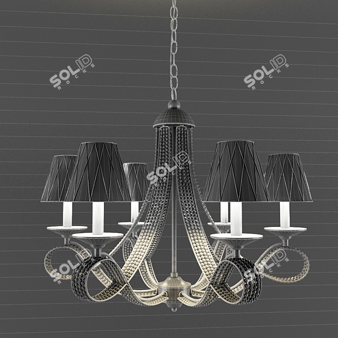 Osgona Riccio Crystal Chandelier 3D model image 2