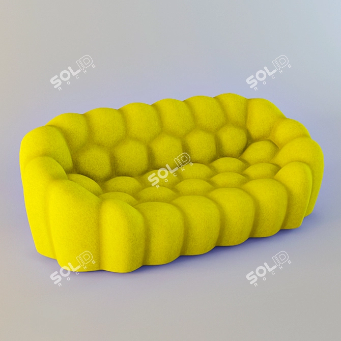 Modern Luxe Bubble Sofa 3D model image 1