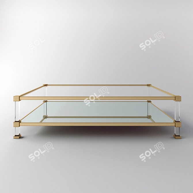 Harrison Glass Coffee Table 3D model image 1