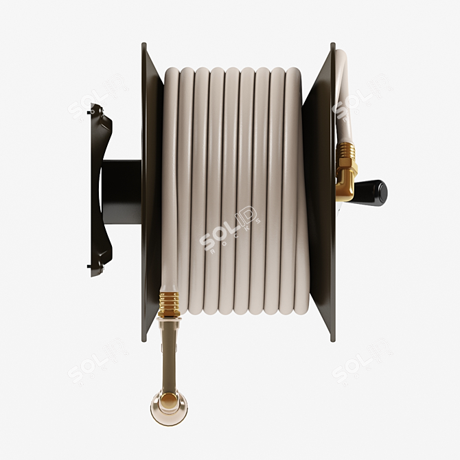 Garage Wall Mounted Hose Reel 3D model image 3