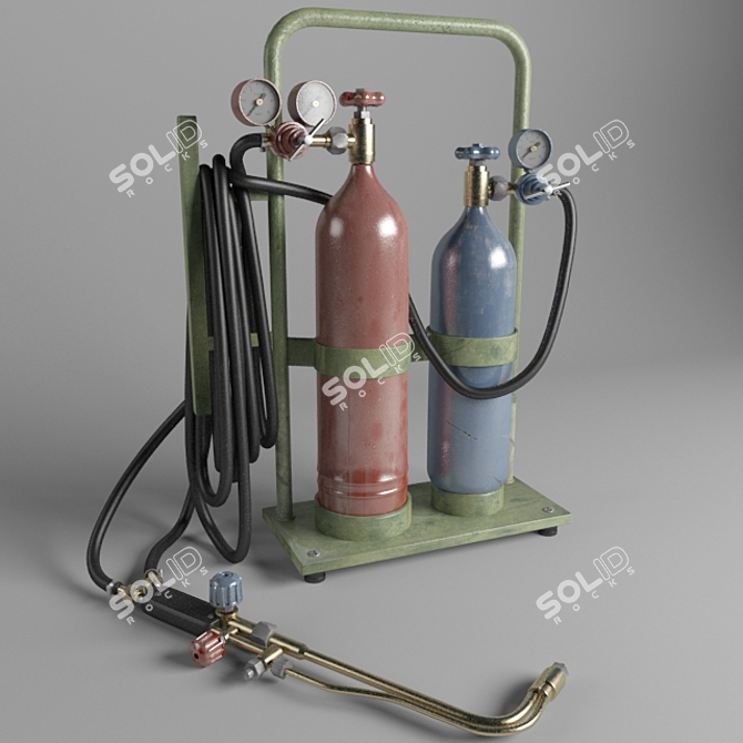 Autogen Gas Welding and Cutting Equipment 3D model image 1