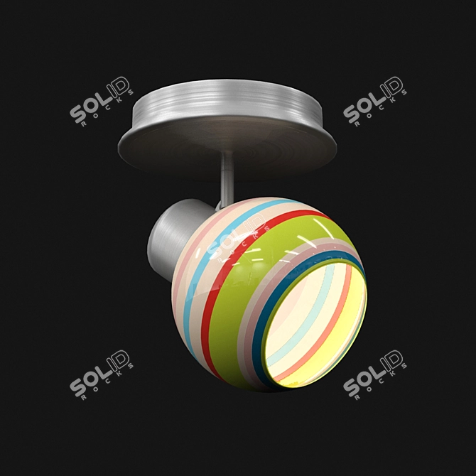 Coloris Ceiling Light: Sleek, Stylish, and Bright! 3D model image 1