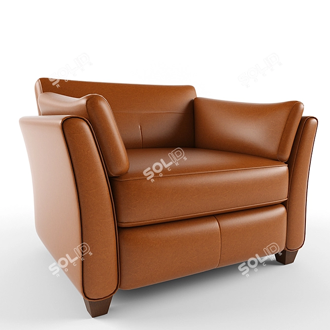 John Lewis Armchair: Stylish and Comfortable 3D model image 1