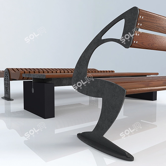 Versatile 3D Bench - Max Compatible 3D model image 2