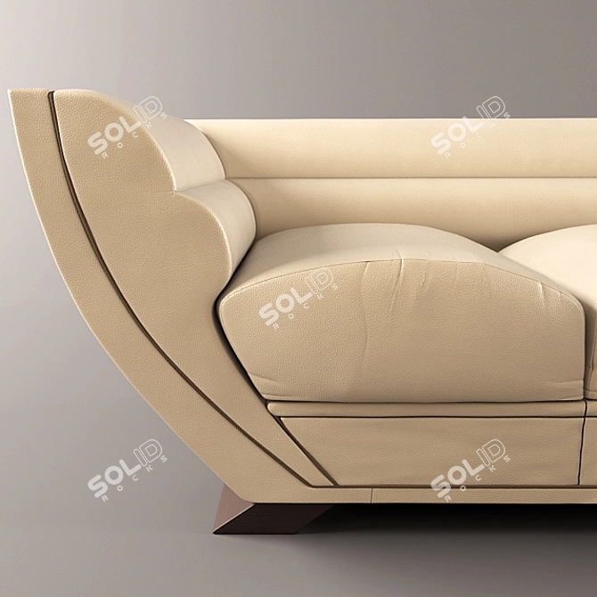 Glamorous Tiberio d 3-Seater Sofa 3D model image 2