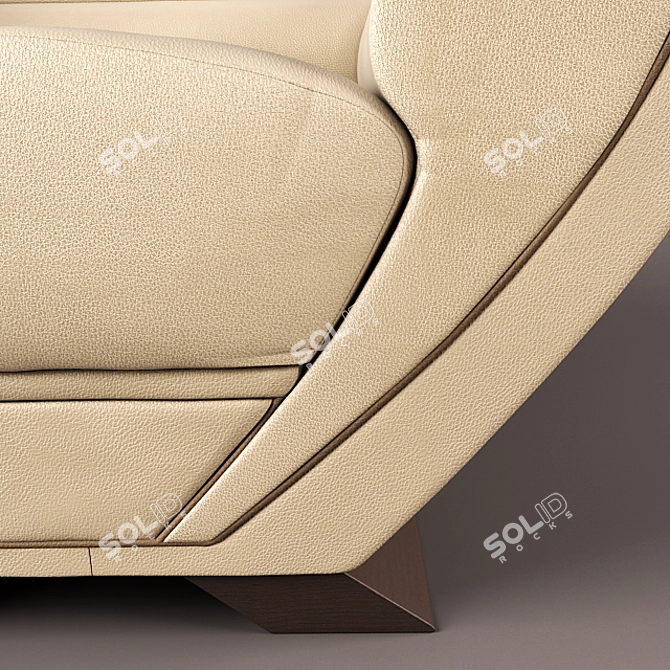 Tiberio Art Deco Chair 3D model image 3