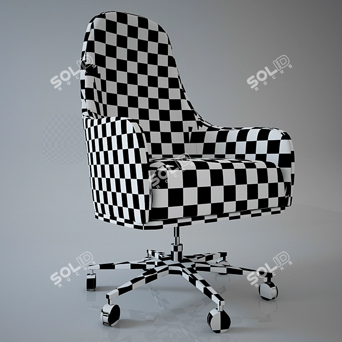 ErgoPlus Office Chair 3D model image 2