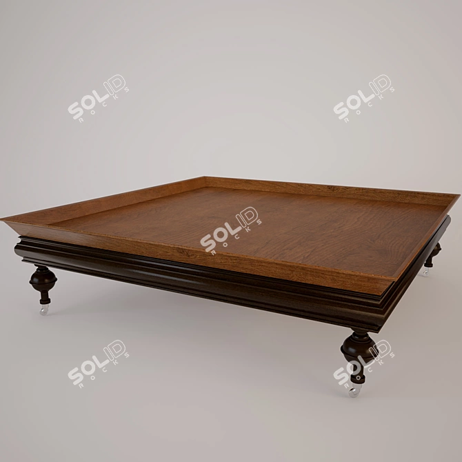 MARIONI Coffee Table: Italian Elegance 3D model image 1