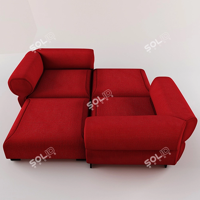 Elegant Butterfly Sofa 3D model image 1