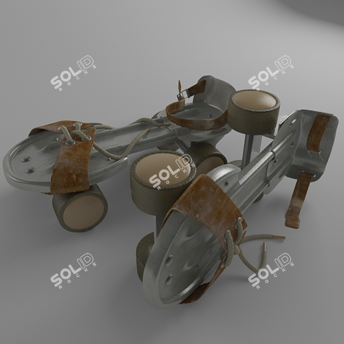 Proficient Used Roller Skates 3D model image 2