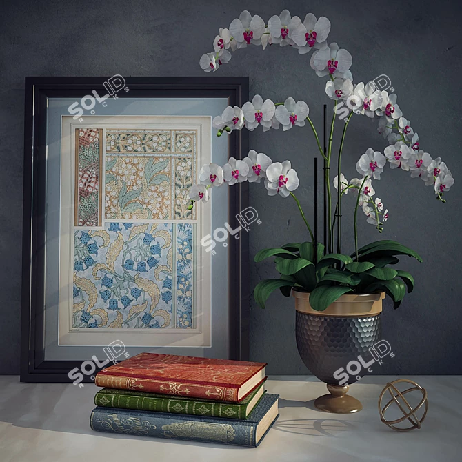 Elegant Decor Set 3D model image 1