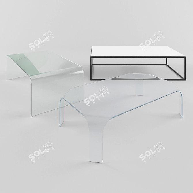 Minimalist Coffee Tables 3D model image 1