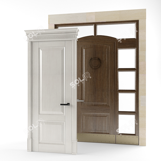 Custom Made Entrance and Interior Doors 3D model image 1