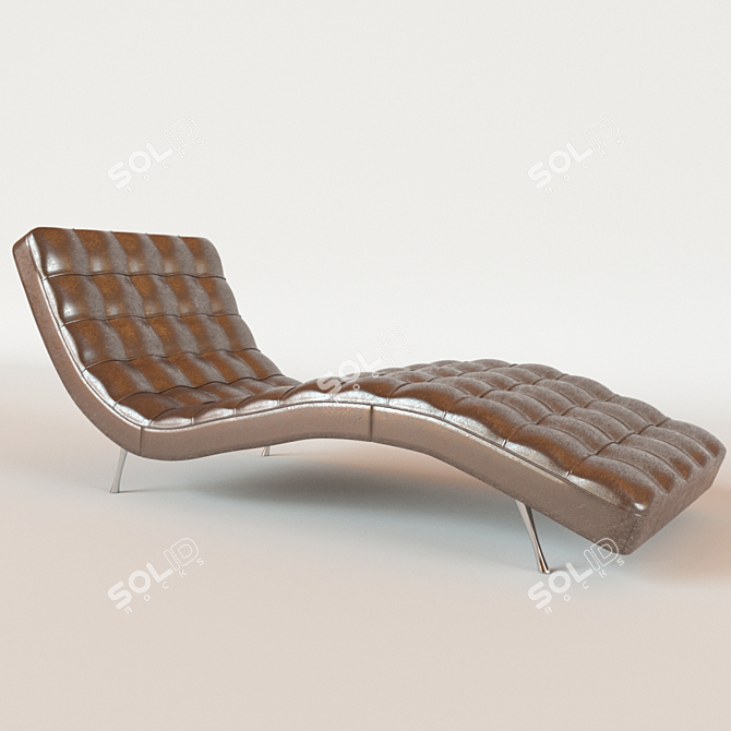 Modern Voula Skin Sofa 3D model image 1