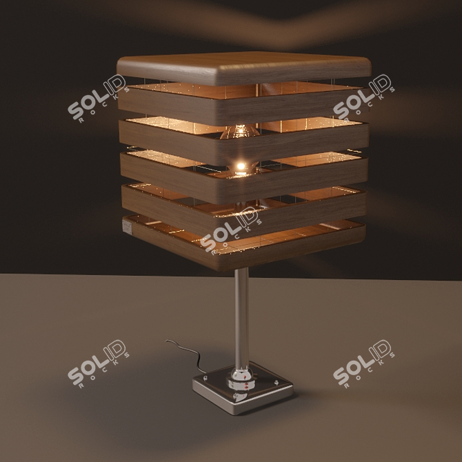 Illuminary Dream: Artistic Table Lamp 3D model image 1