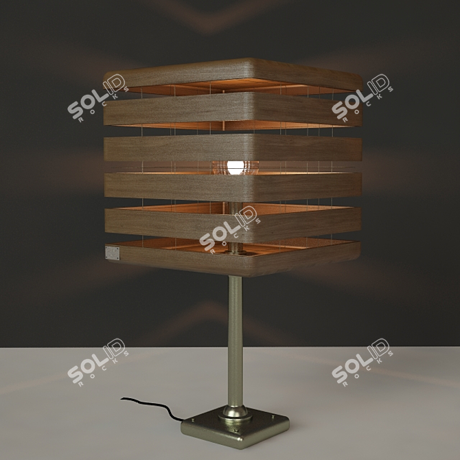 Illuminary Dream: Artistic Table Lamp 3D model image 2