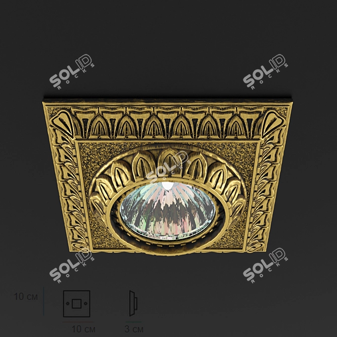 Reccagni Angelo Spot: Textured Lighting 3D model image 1