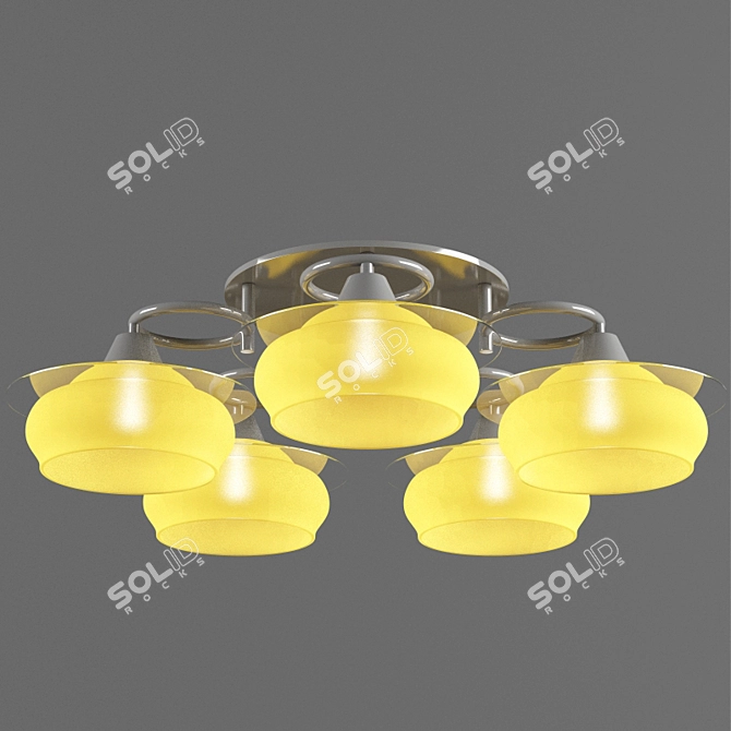 Elegant Lussole Chandelier 3D model image 1