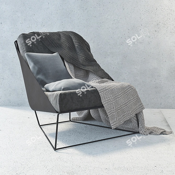 Sleek Modern Comfort: Bonaldo Alfie 3D model image 1
