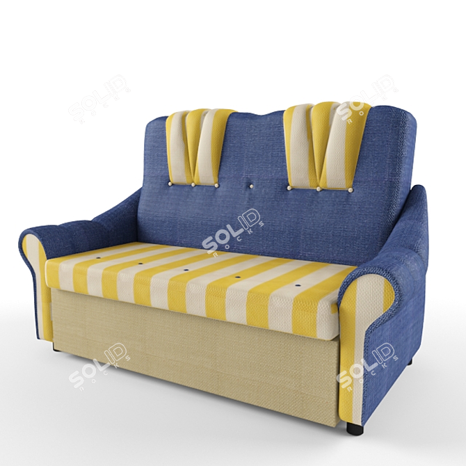 Convertible Sofa for Kids 3D model image 1