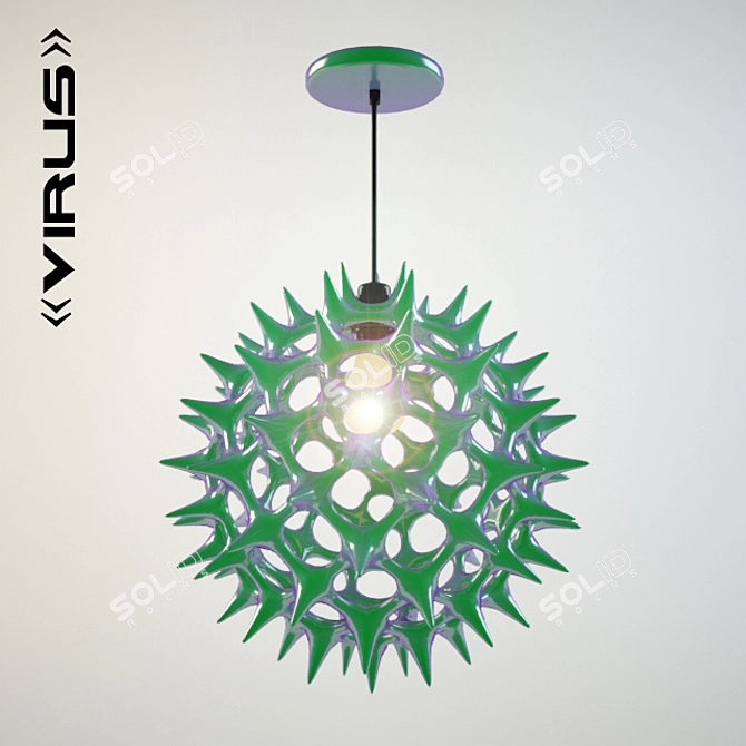 Viral Design Lamp 3D model image 1