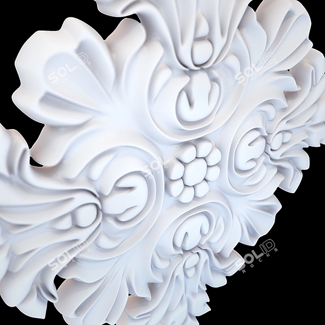 Elegant Gypsum Outlet 3D model image 2