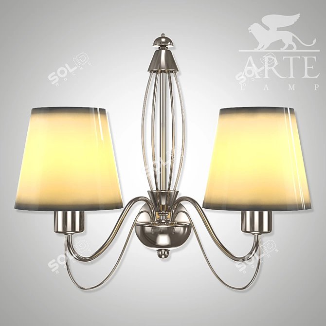 Orlean A9310LM-5PP: Provence Style Metal Wall Sconce 3D model image 1