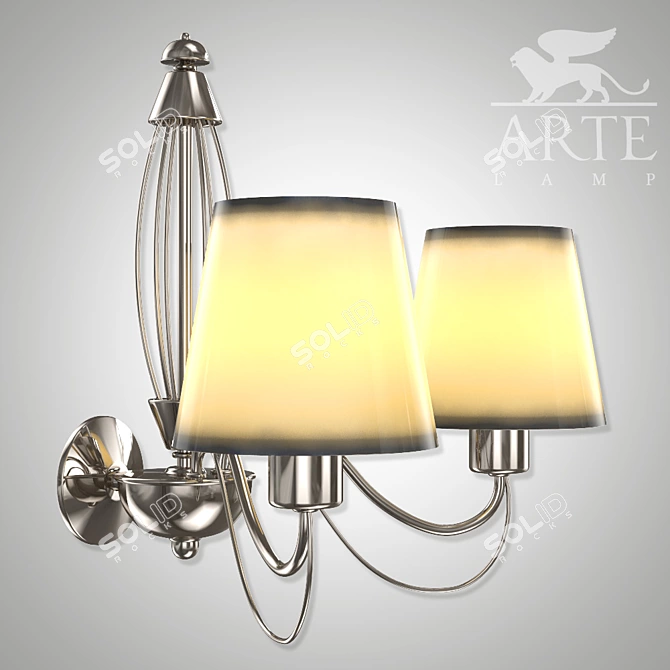 Orlean A9310LM-5PP: Provence Style Metal Wall Sconce 3D model image 3