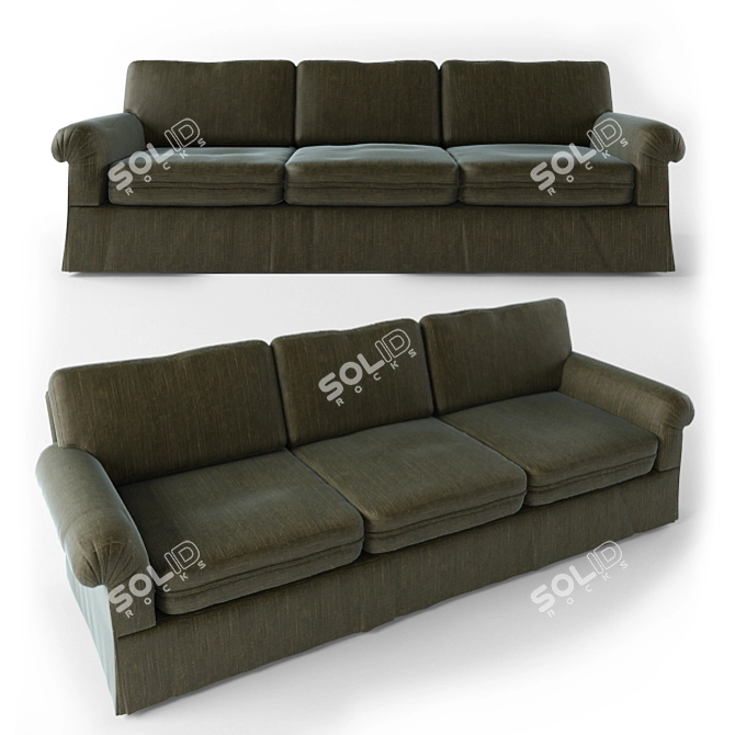 Classic Comfort Sofa 3D model image 1