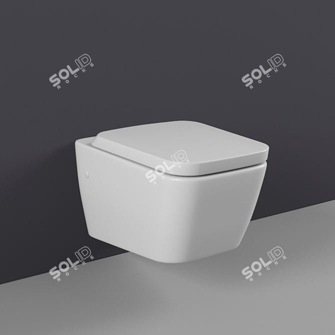 Modern Hanging Toilet - Ideal Standard SIMPLY U 3D model image 1