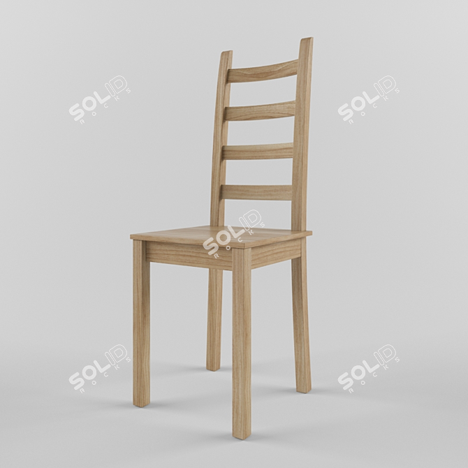 Modern Scandinavian KAUSTBI Chair 3D model image 1