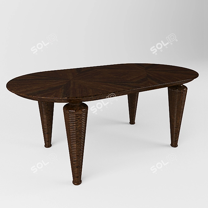 Capellini FIDELIA Oval Table 200x110x78 3D model image 1