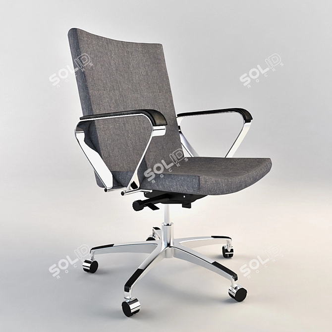 Elevate Your Meetings | Armchair with Extra Comfort 3D model image 1