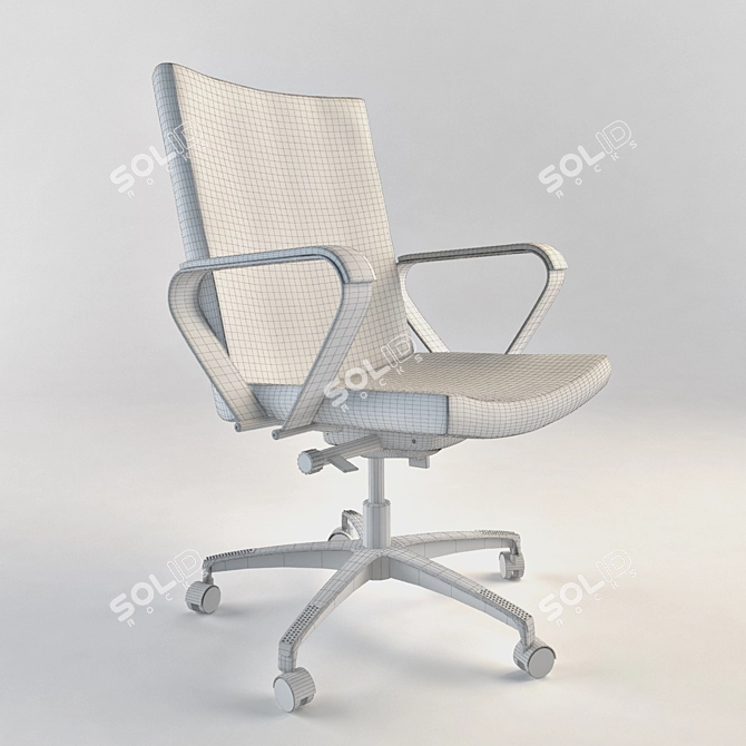 Elevate Your Meetings | Armchair with Extra Comfort 3D model image 2