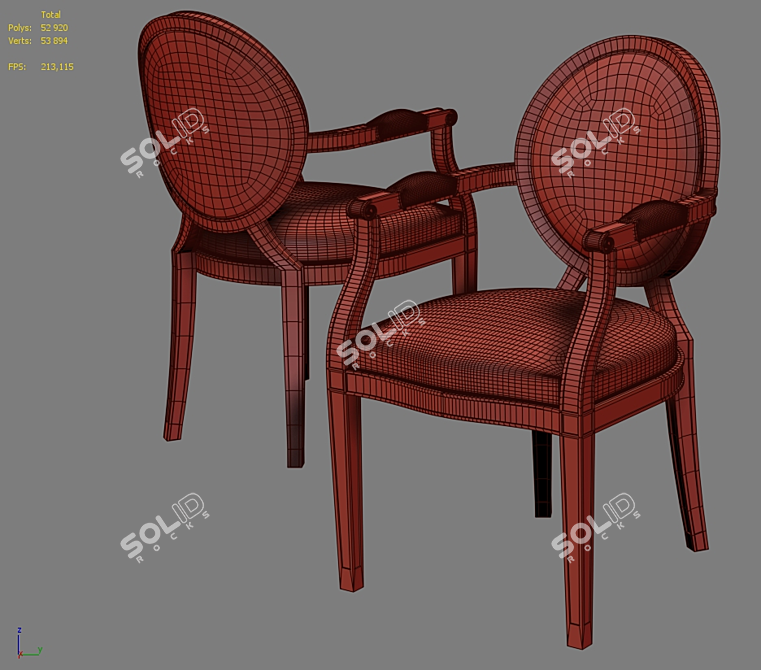 ComfortMax Chair 3D model image 2