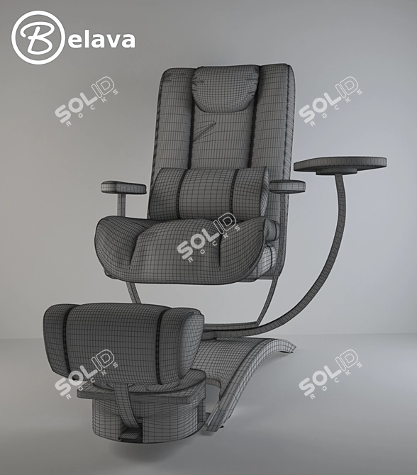 Belava Pedicure Chair: Ultimate Comfort and Luxury 3D model image 3