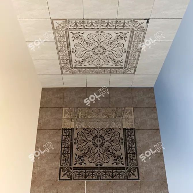 Dynasty Collection: Elegance in Porcelain Tiles 3D model image 1